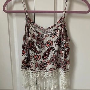 Boho chic crop top